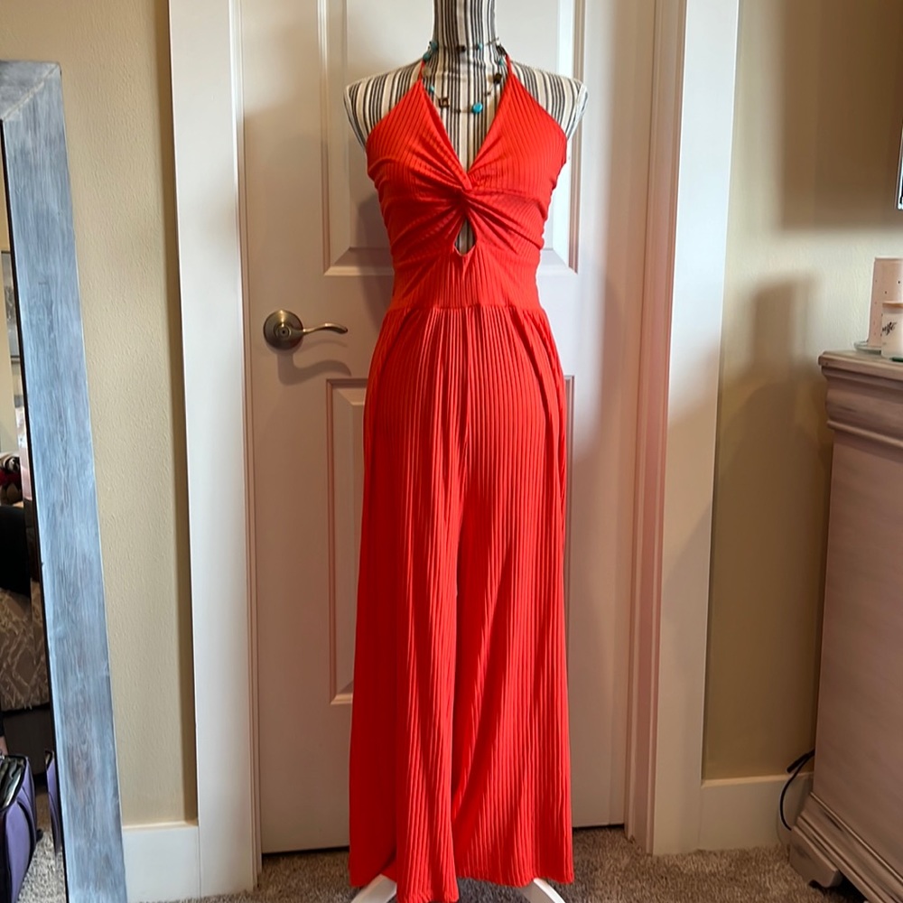 New Halter Jumper Sz L Orange